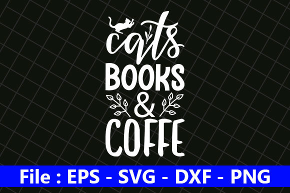 Cat Design, Cats Books Coffe