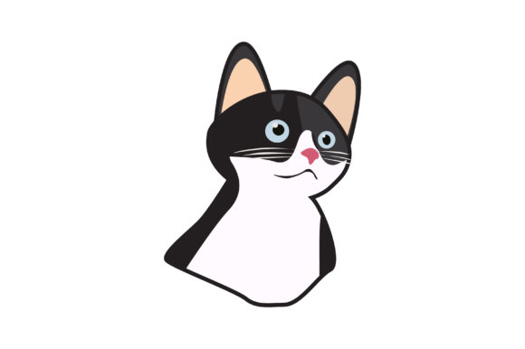 Cat Vector Illustration in Black
