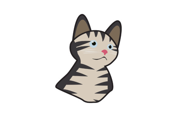 Cat Vector Illustration in Gray