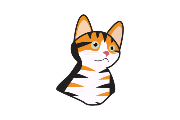 Cat Vector Illustration in Three Color