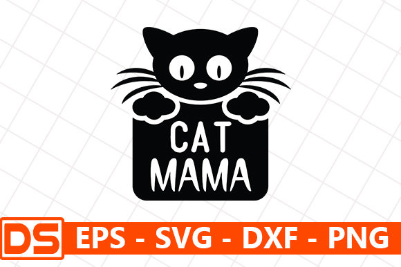 Filled Cat Mama Template
