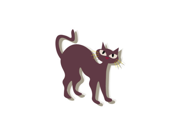 Halloween Illustration Cat