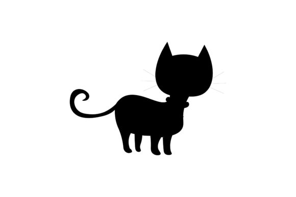 Halloween Illustration Vector Black Cat