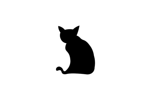 Halloween Silhouette Cat Illustration