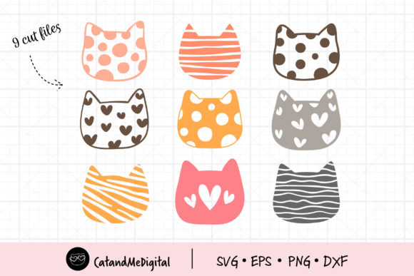 Pastel Cat Embroidery Design