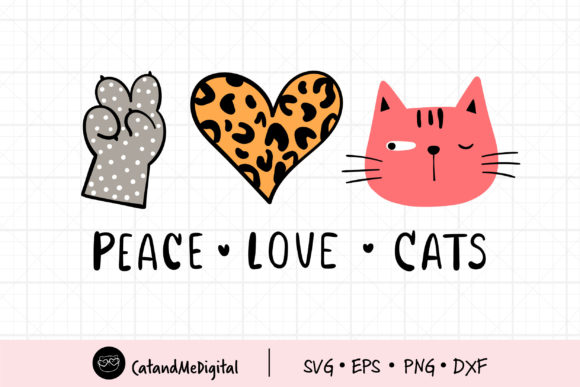 Peace Love Cat Cutting File Review